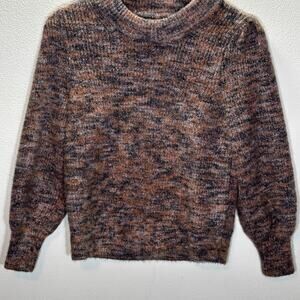 Madewell Marled Knit Mock Neck Sweater Multicolored Wool Blend Cozy Women’s XS